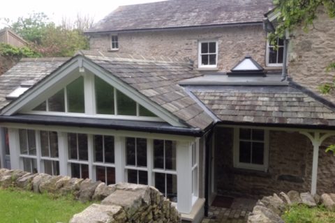 slating old yorkshire house