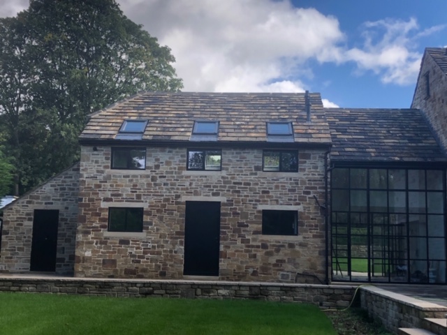Slating of new extensions , link and garages to Beggar’s Roost , Alwoodley